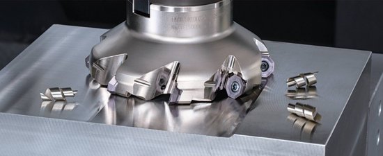 to 4: Modern face milling cutter for unstable components and stainless steels. 